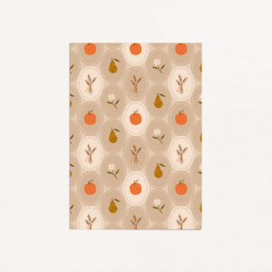 Illustration motif automne champêtre